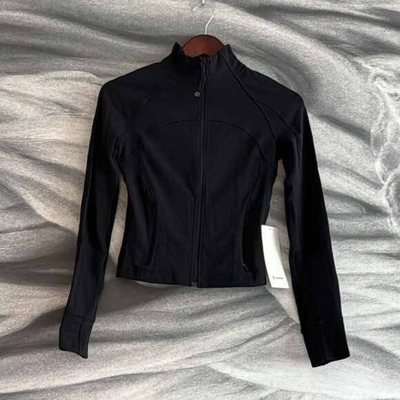 lululemon athletica Tops - Lululemon Nulu Cropped Define Jacket Black size 4 NWT influencer